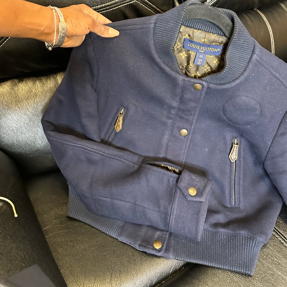 Louis Vuitton Dark Blue Bomber Jacket